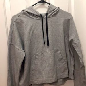 Light gray cropped sweatshirt